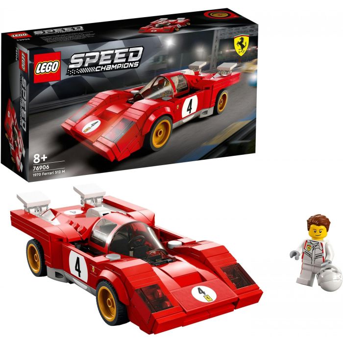 LEGO 76906 Speed Champions 1970 Ferrari 512 M Coche de Carreras de Juguete para Construir 13 LEGO 76906 Speed Champions 1970 Ferrari 512 M Coche de Carreras de Juguete para Construir 13