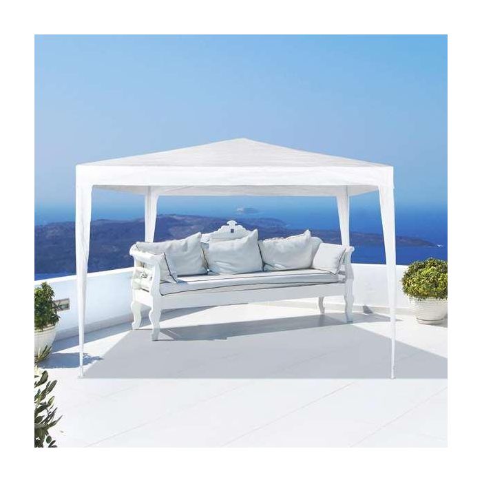 Cenador de plástico blanco aktive 300x300x250 cm 2 Cenador de plástico blanco aktive 300x300x250 cm 2