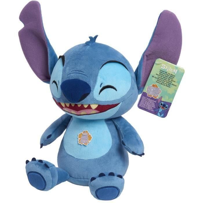 Peluche interactivo - LICENCIA /STITCH - Risa y Tiembla Peluche Stitch - 25 cm, ríe y tiembla al sacudirlo 1