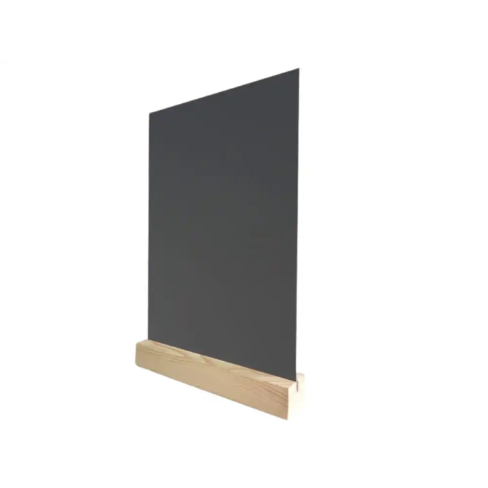 Archivo 2000 Pizarra Doble Cara Metacrilato Negro Base Madera A4 Vertical 40x210x330 mm 3