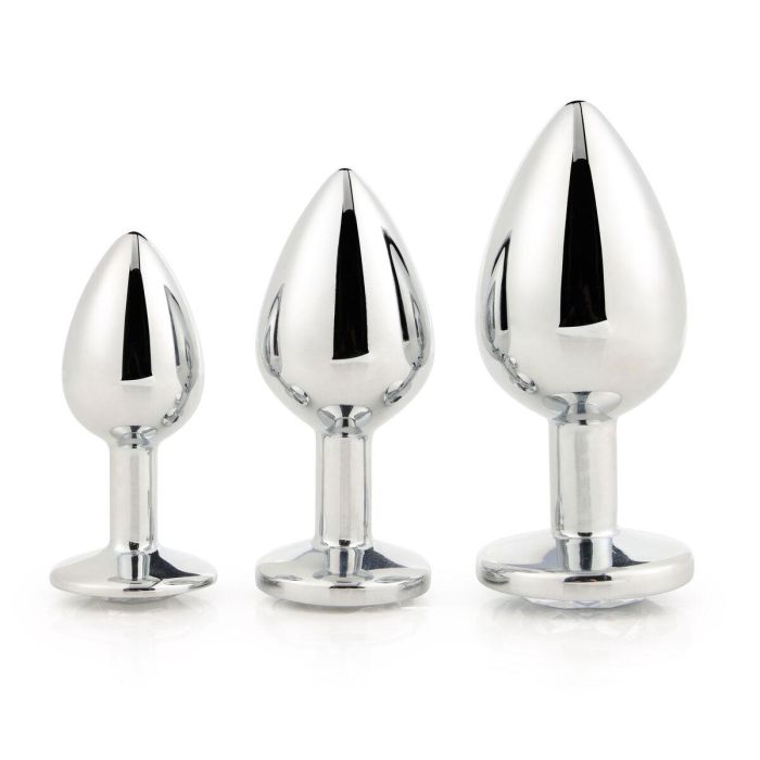 Plug Anal Dream Toys Gleaming Love Plateado 7 Plug Anal Dream Toys Gleaming Love Plateado 7