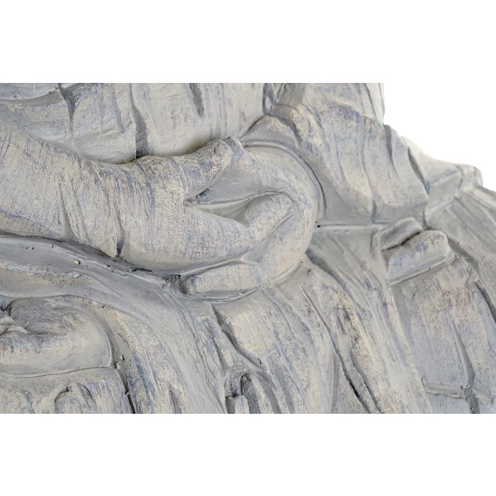 DKD Home Decor Figura Buda Gris Magnesia 24 x 47 x 35 cm (2 Unidades) 2 DKD Home Decor Figura Buda Gris Magnesia 24 x 47 x 35 cm (2 Unidades) 2