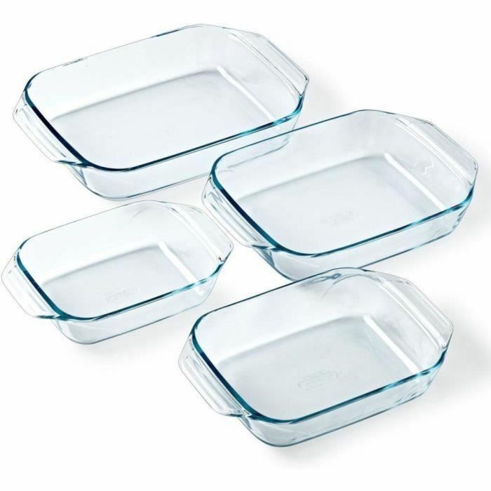 Pyrex 3426470297912 Juego de 4 Fuentes para Horno de Vidrio Rectangular 27/31/35/39 cm 5 Pyrex 3426470297912 Juego de 4 Fuentes para Horno de Vidrio Rectangular 27/31/35/39 cm 5