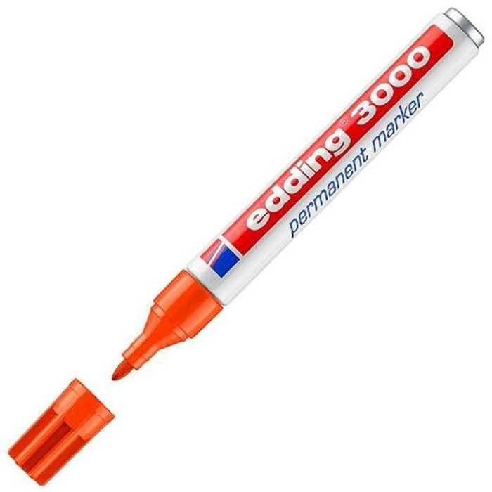 Rotulador permanente Edding 3000 Naranja (10 Unidades) 1 Rotulador permanente Edding 3000 Naranja (10 Unidades) 1
