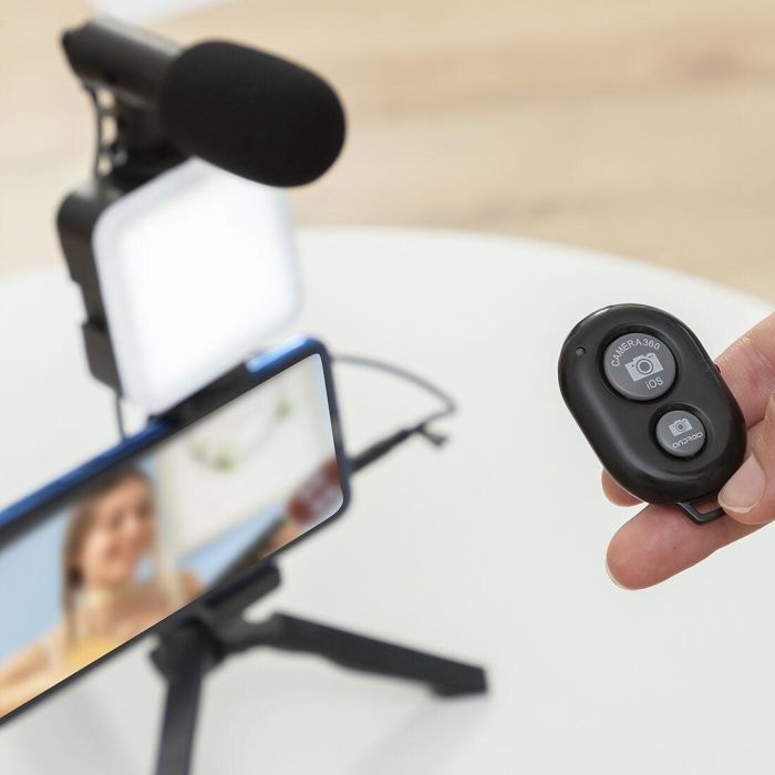 Kit Vlogging con Luz, Micrófono y Mando Plodni InnovaGoods 6 Piezas 8