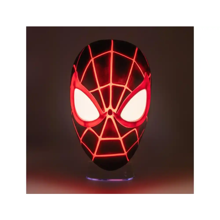 Wondee Lampara Mascara Miles Morales Spider-Man, Luz Decorativa LED 5W, 180 Lumenes, 180x115x175 mm 7