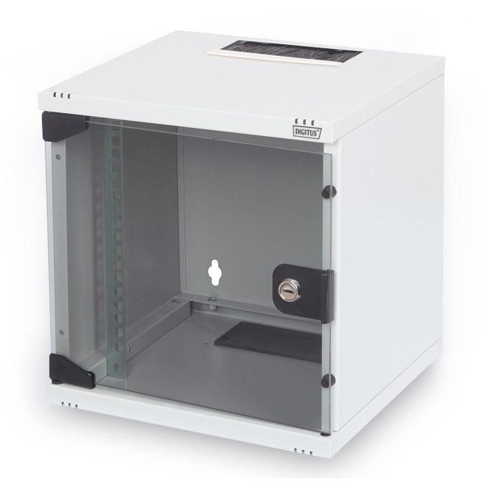Digitus Armario de Pared 10" 6U 330x312x300mm, Puerta de Cristal, Gris (RAL 7035) 0 Digitus Armario de Pared 10" 6U 330x312x300mm, Puerta de Cristal, Gris (RAL 7035) 0