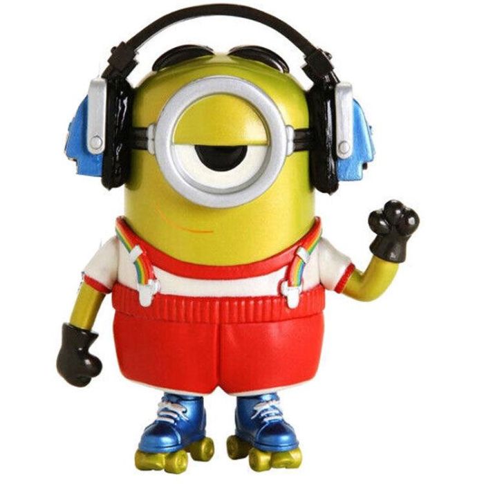 Set figura POP & Tee Minions Roller Skating Stuart Metallic Exclusive 2