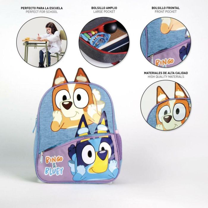 Cerdá Mochila Infantil Bluey Azul. Para Niños y Niñas. Edad Mínima 3 Años. Medidas: 2.5 x 3.0 x 1.0 cm 7 Cerdá Mochila Infantil Bluey Azul. Para Niños y Niñas. Edad Mínima 3 Años. Medidas: 2.5 x 3.0 x 1.0 cm 7