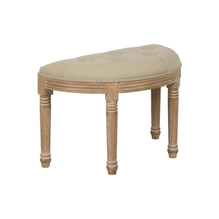 Banqueta Beige Madera de caucho 70 x 36 x 48 cm