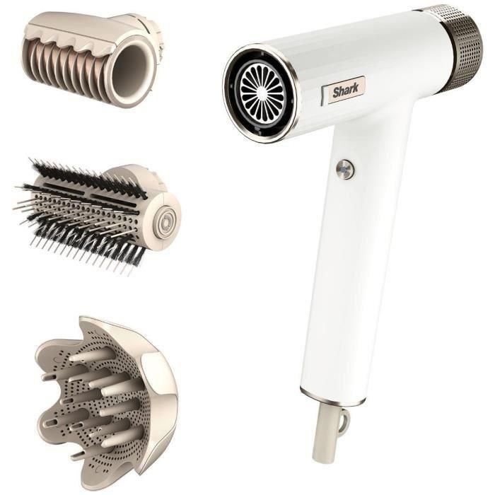 Secador de pelo - SHARK HD334EU - SpeedStyle - Curler & RapidGloss - Para cabello liso y ondulado - Secado rápido Secador de pelo - SHARK HD334EU - SpeedStyle - Curler & RapidGloss - Para cabello liso y ondulado - Secado rápido