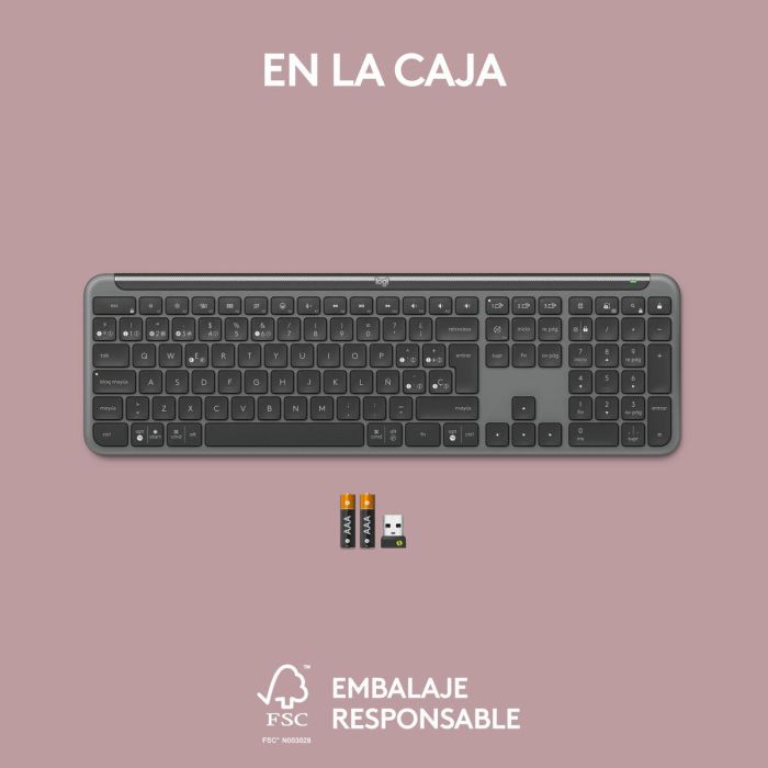 Teclado Inalámbrico Logitech 920-012455 Grafito QWERTY 1