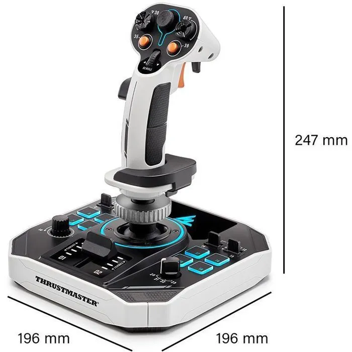 Thrustmaster Sol-R 2 HOSAS Space Sim Duo Joystick Espacial Ambidiestro 88 Botones Tecnología HEART 16 Bits 3