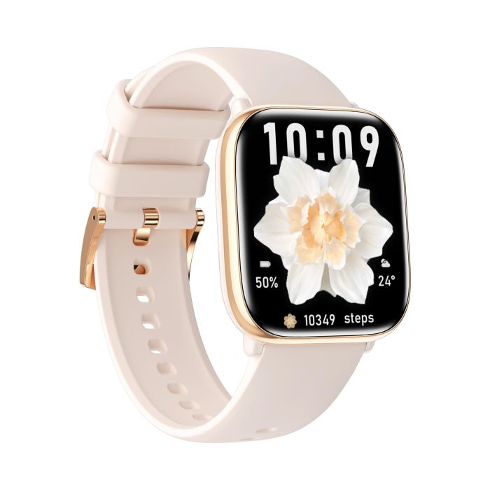 Myphone Reloj Smartwatch Pastel Gold Cream con Pantalla AMOLED 1,75', Resistencia IP67, Monitor de Salud y Notificaciones 1
