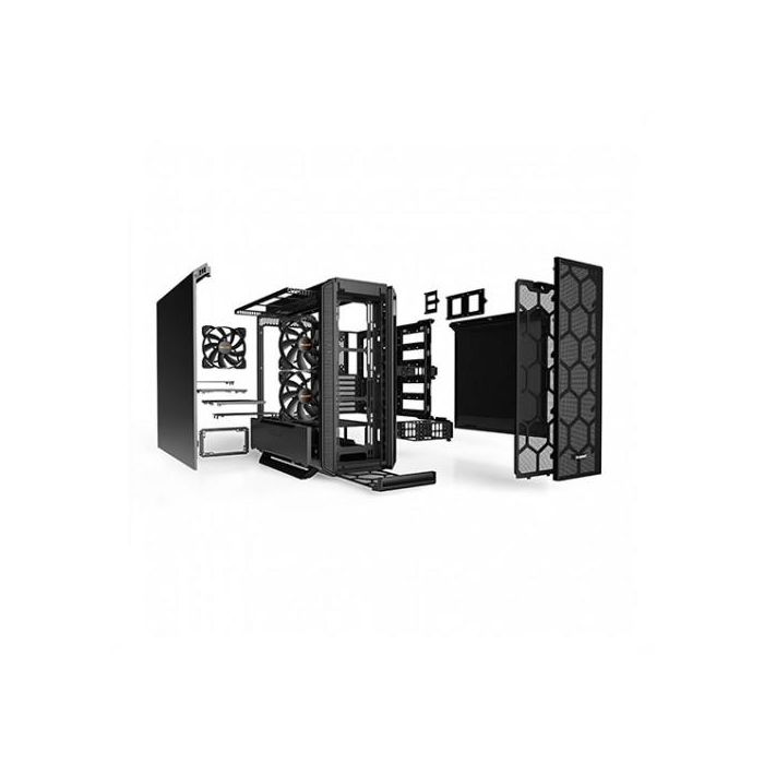 be quiet! Silent Base 802 Midi Tower PC Negro | Caja para ordenador ATX/EATX | Soporte 2.5/3.5" | USB 3.2 Gen 1 y Gen 2 Tipo-C 3