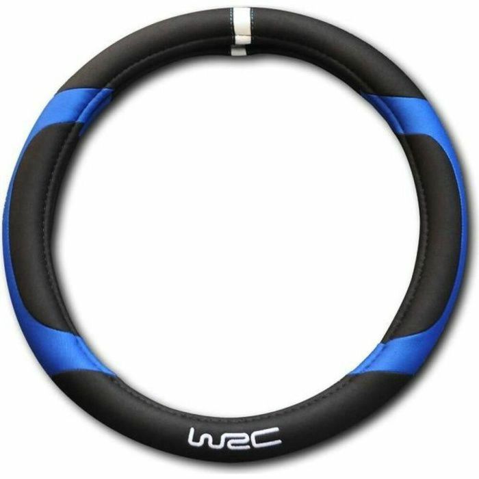 WRC Cubierta del Volante Blue Race Inserciones Azules Antideslizante para Ruedas Estándar 35-38 cm 1