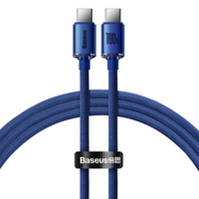 Cable USB-C a USB-C Baseus CAJY000603 Azul 2 Cable USB-C a USB-C Baseus CAJY000603 Azul 2