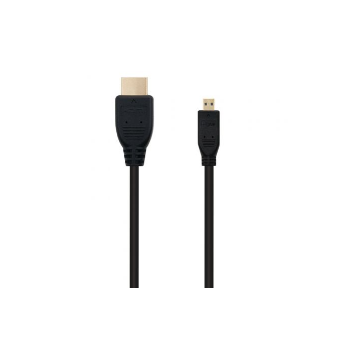 Cable HDMI a Micro HDMI NANOCABLE 10.15.3501 Negro 80 cm 0 Cable HDMI a Micro HDMI NANOCABLE 10.15.3501 Negro 80 cm 0