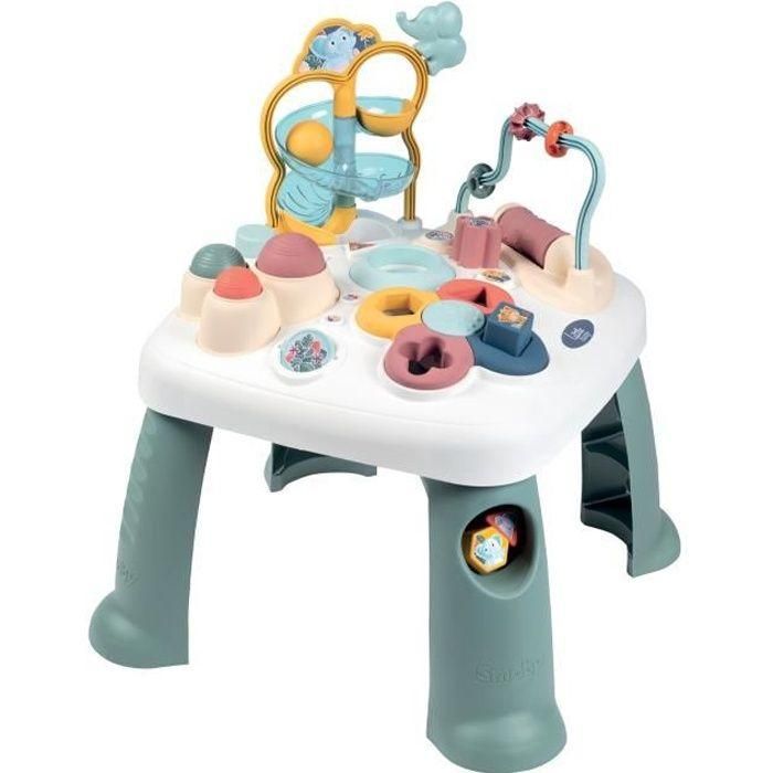 Smoby Mesa de Actividades Little Smoby para Desarrollo de Motricidad | Clasificador de Formas, Ábaco, 3 Pines de Sonido y Espejo Smoby Mesa de Actividades Little Smoby para Desarrollo de Motricidad | Clasificador de Formas, Ábaco, 3 Pines de Sonido y Espejo