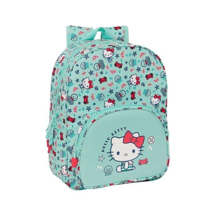 Mochila Escolar Hello Kitty Sea lovers Turquesa 26 x 34 x 11 cm Mochila Escolar Hello Kitty Sea lovers Turquesa 26 x 34 x 11 cm