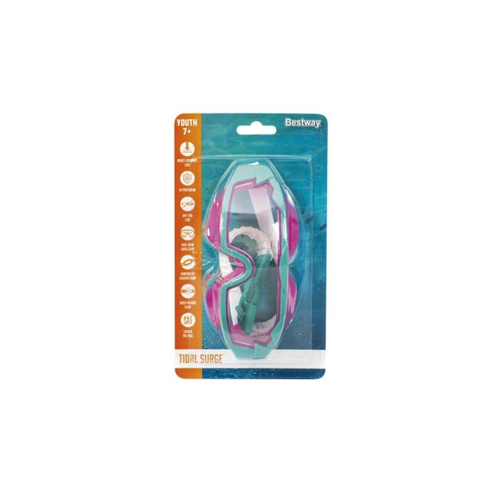 Bestway Mascara Buceo Junior Correa Silicona Color Surtido Antivaho +7 Años Playa y Piscina 21179 1