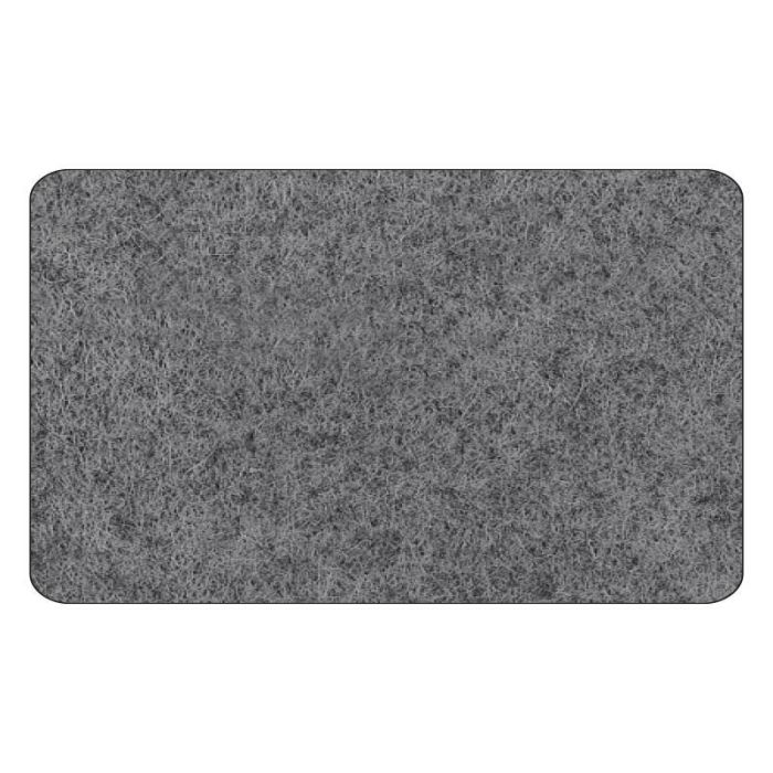 Herrajes Alk Fieltro Adhesivo Rectangular 20x40 mm Gris, Protectores de Suelo para Muebles y Sillas, 60 Piezas