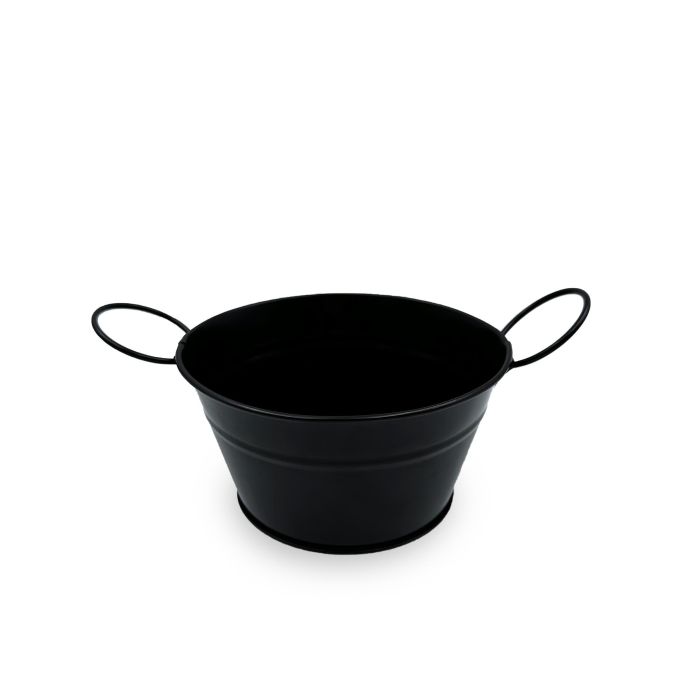 Cubo Metal Red con Asa Metal Black 15 cm - My Bar por Inde (24 Unidades) 1 Cubo Metal Red con Asa Metal Black 15 cm - My Bar por Inde (24 Unidades) 1