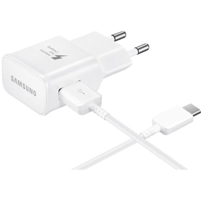 Samsung EP-TA20 Cargador Rápido 15W con Cable USB Tipo-C 1.5m Blanco para Móviles y Tablets 1