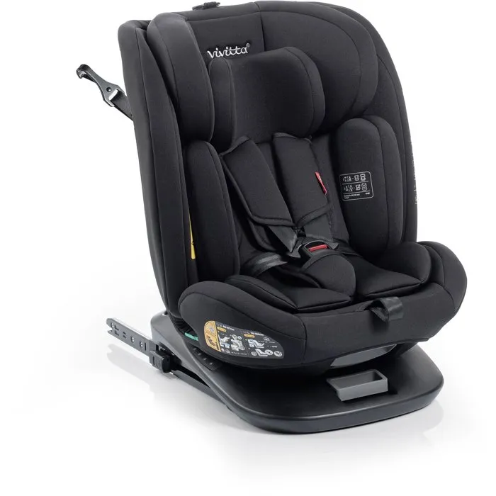 Babyauto Silla de coche BAB8435593704530 Garaia Vivitta Grupo 0/1/2/3 40/150 cm Isofix Top Tether Giratoria Reclinable Negra 1