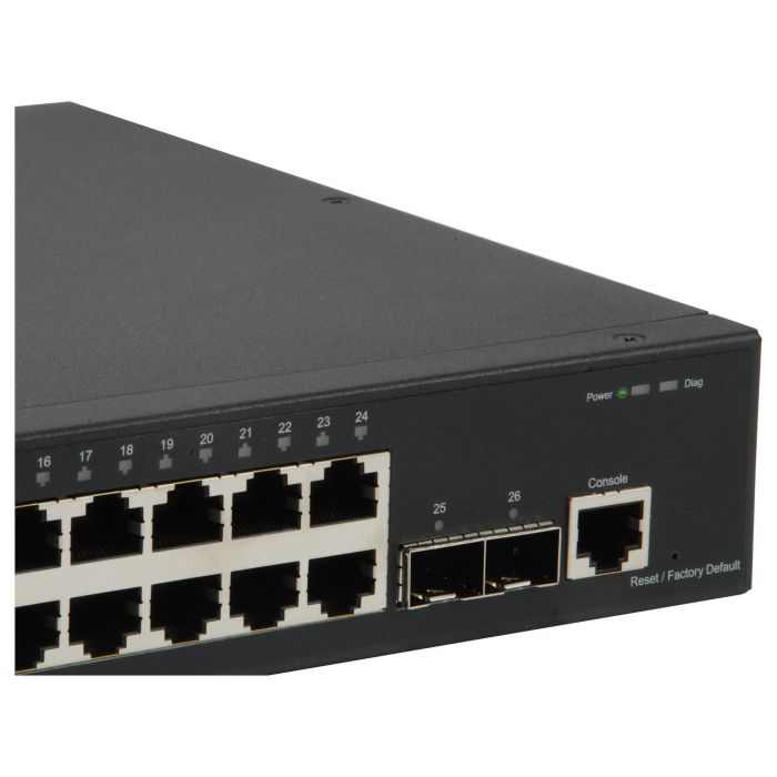 Level One GTL-2661 Switch Gestionado L2 Gigabit Ethernet 24x GE 2x10GSFP+ Montaje en Rack 4