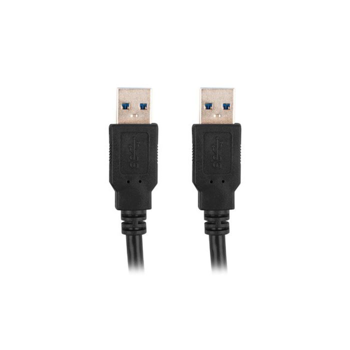 Lanberg Cable USB 3.0 Macho-Macho 1.8M CA-USBA-30CU-0018-BK Negro USB 3.2 Gen 1 5000 Mbit/s