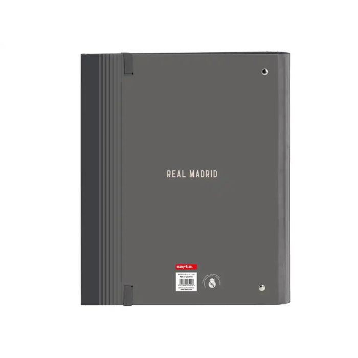 Carpeta de anillas Real Madrid C.F. Gris 27 x 32 x 3.5 cm 1