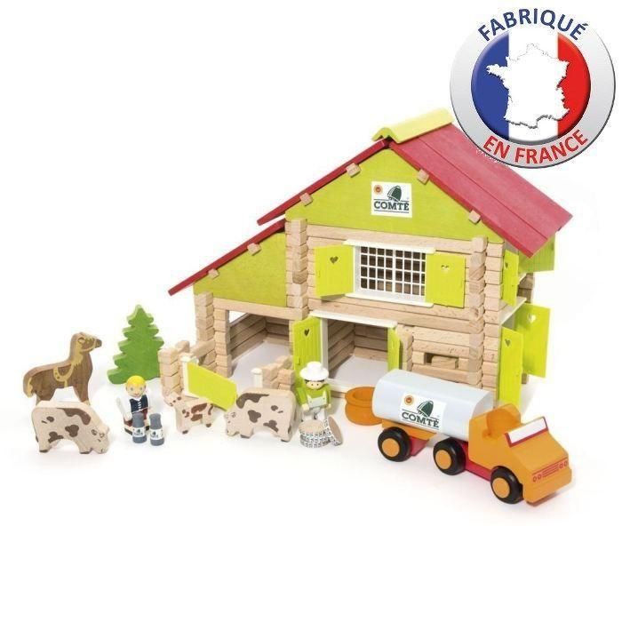 Jeujura Construcción de Madera My Wooden Farm - Set Chalet Granja y Montaña con Camión 180 Piezas Mixtas +5 Años 0 Jeujura Construcción de Madera My Wooden Farm - Set Chalet Granja y Montaña con Camión 180 Piezas Mixtas +5 Años 0