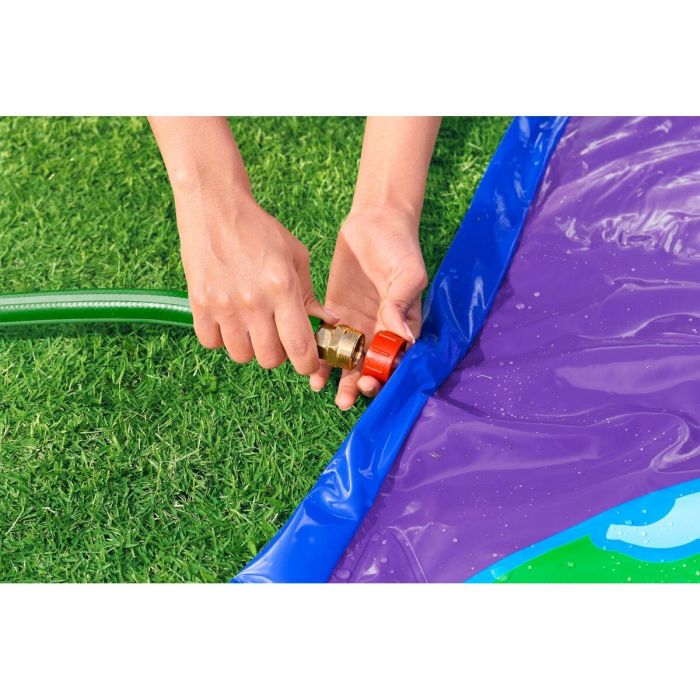 Bestway Pista Deslizante con Rampa de Salto Doble 488x138 cm +3 Años Jardin 52364 14