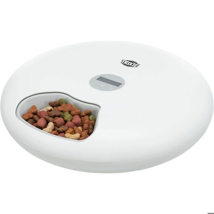 TRIXIE Dispensador automático de alimentos TX5+1 - 6 × 0,18L - ø 32 × 8 cm - Blanco 3 TRIXIE Dispensador automático de alimentos TX5+1 - 6 × 0,18L - ø 32 × 8 cm - Blanco 3