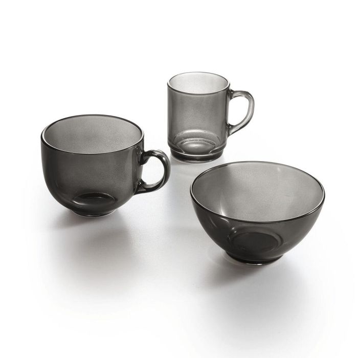 Taza Luminarc Alba Gris Vidrio 500 ml (6 Unidades) 2 Taza Luminarc Alba Gris Vidrio 500 ml (6 Unidades) 2