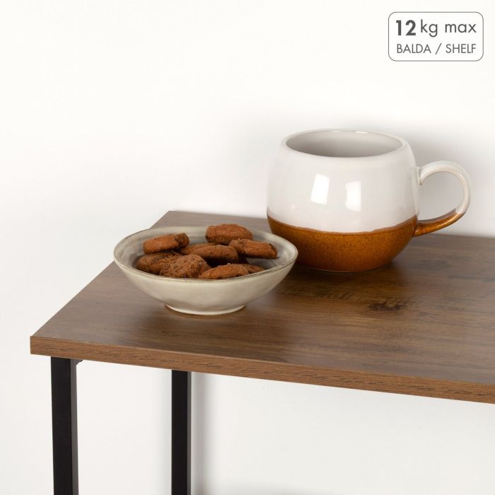 Estantería Max Home Hierro Madera MDF 3 Estantes 48 X 62 X 30 CM 4 Estantería Max Home Hierro Madera MDF 3 Estantes 48 X 62 X 30 CM 4