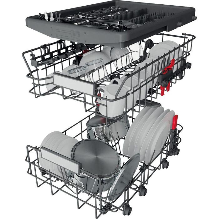 Lavavajillas Whirlpool Corporation WSFO3023PFX Acero 45 cm 8 Lavavajillas Whirlpool Corporation WSFO3023PFX Acero 45 cm 8