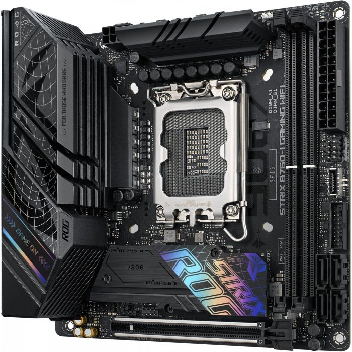 ASUS ROG STRIX B760-I GAMING WiFi Placa Base Intel LGA 1700 DDR5 ITX Wi-Fi 6E 8