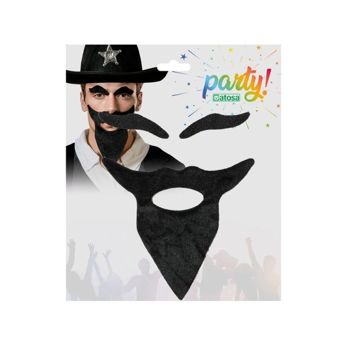 Bigote Y Cejas Negro 1
