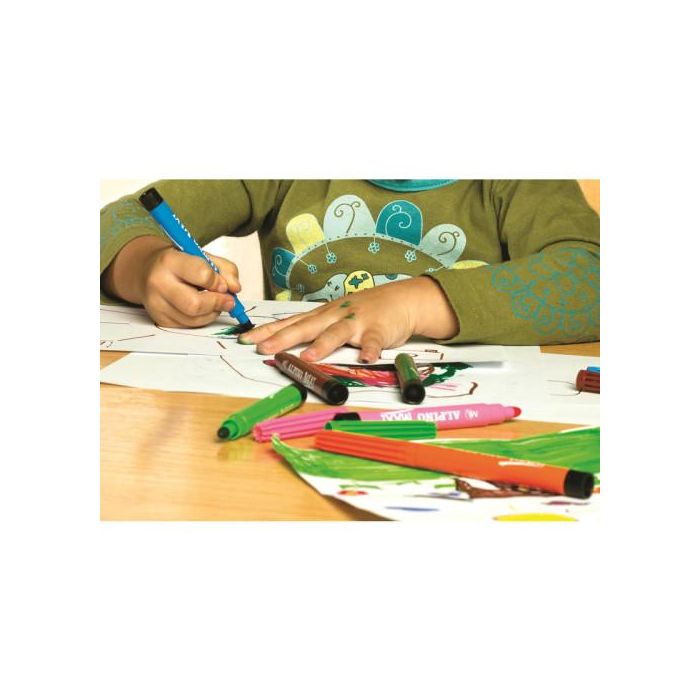 Alpino AR000006N Estuche 12 Rotuladores Punta Gruesa Colores Surtidos 2