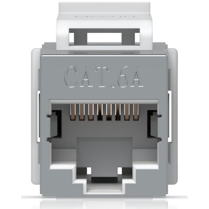 Ubiquiti Acoplador Keystone Cat6A Pass-through para Cables Ethernet Pre-terminados, Conector de Acero Inoxidable - Pack de 12 4