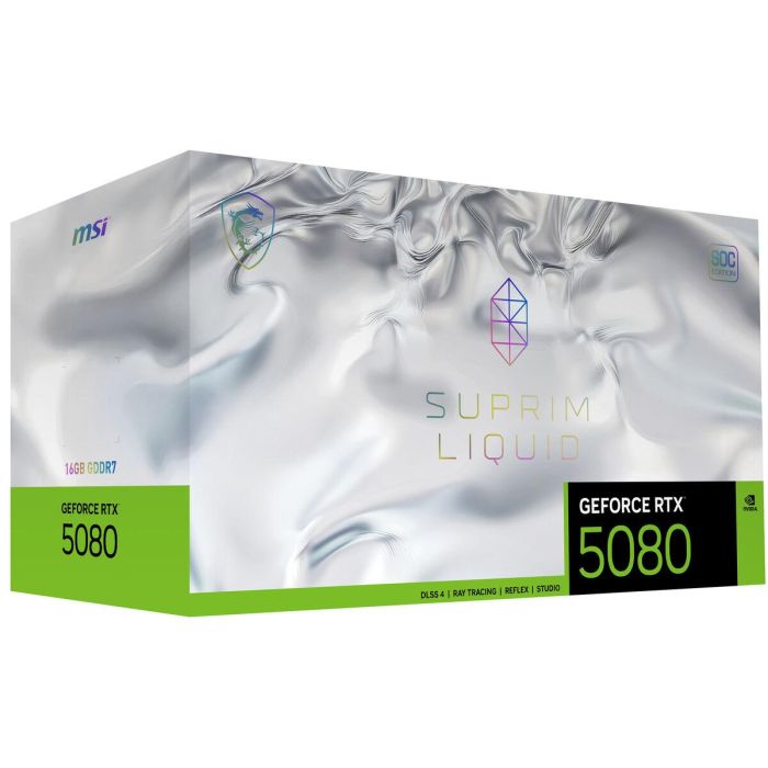 MSI MSI4711377292221 Tarjeta gráfica GeForce RTX 5080 16G SUPRIM LIQUID SOC 18 MSI MSI4711377292221 Tarjeta gráfica GeForce RTX 5080 16G SUPRIM LIQUID SOC 18