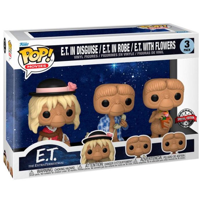 FUNKO Pack 3 Figuras POP! E.T. El Extraterrestre - Colección Exclusiva