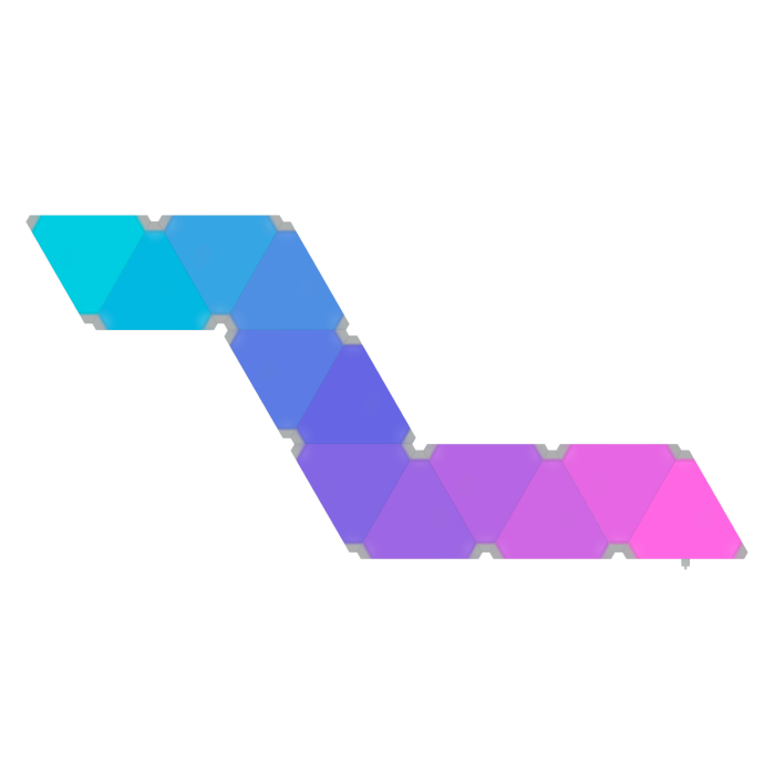 Phoenix Technologies Astral Kit De Iluminación Modular RGB, WiFi, Paneles Triangulares, Control por App 1