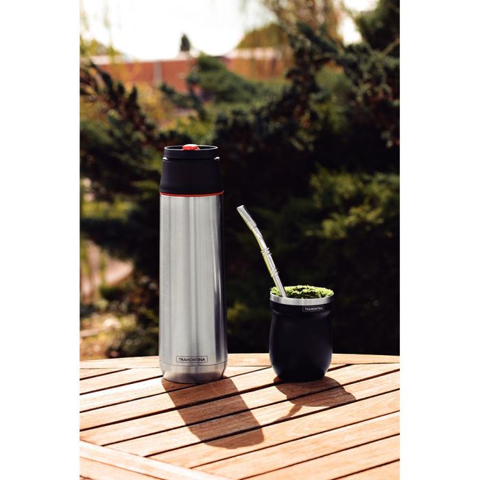 Recipiente para mate de acero inoxidable negro 240 ml 2 Recipiente para mate de acero inoxidable negro 240 ml 2