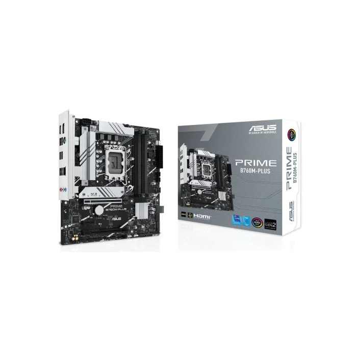 ASUS PRIME B760M-PLUS Placa Base Intel LGA 1700 B760 4x DDR5 192GB HDMI DP SATA M.2 USB 3.2 USB-C 2.5GB Micro ATX 90MB1GY0-M0EAY0