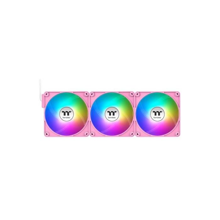 Thermaltake CT120 EX Reverse Ventilador PC 120mm ARGB Sync, Refrigerador Aire, Rosa, Pack 3 3 Thermaltake CT120 EX Reverse Ventilador PC 120mm ARGB Sync, Refrigerador Aire, Rosa, Pack 3 3