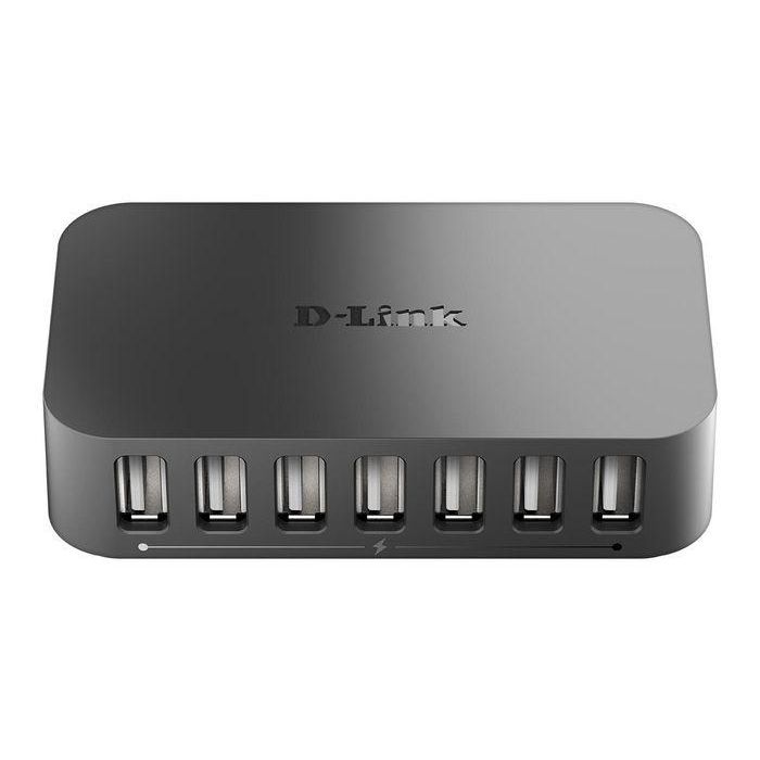 D-Link 7-Port USB 2.0 Hub w. 2 Fast Charge Ports D-Link 7-Port USB 2.0 Hub w. 2 Fast Charge Ports