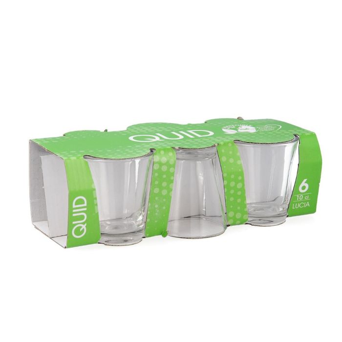 Quid Vaso Bajo Lucia 6 Piezas Vidrio Transparente 10 cL 5